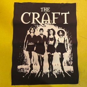 The Craft— white screen print on black canvas